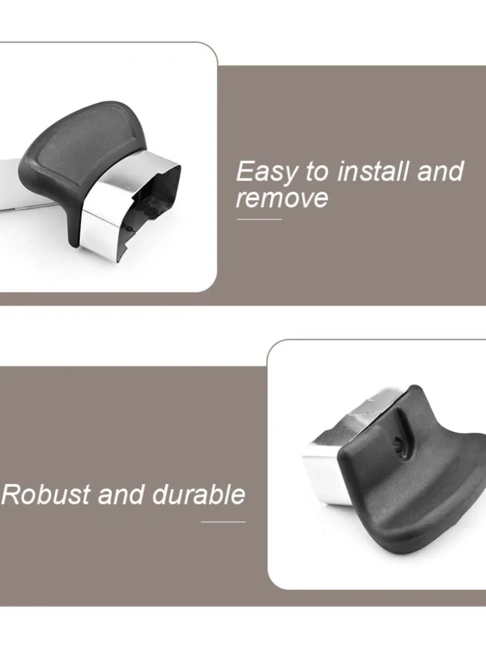 2 Pcs Replacement Handles for Single-Hole Pots and Pans,Pot Short Side Handles S